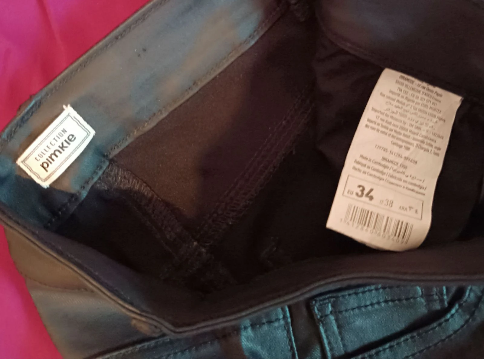 Calça couro sintético tamanho 34 Pimkie – photo 3